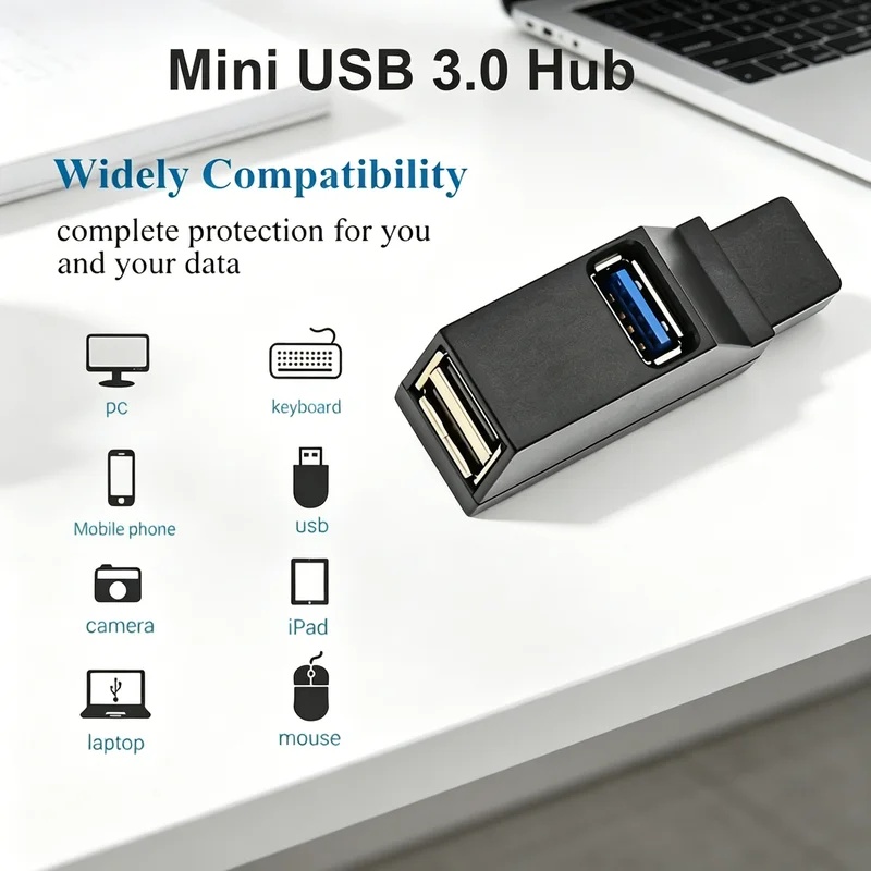 Laptop Accessories Macbook - USB 3.0 2.0 회전식 3 포트