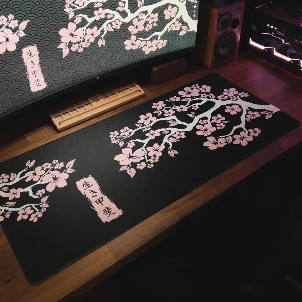 Laptop Accessories For Protection - 일본 사쿠라 카와이 블랙 화이트 대형