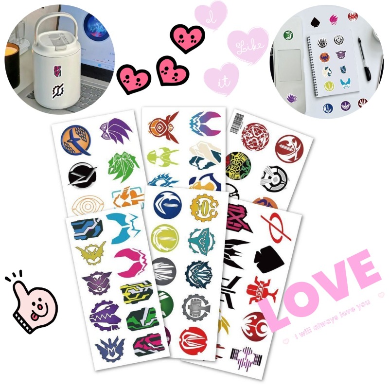 Laptop Accessories All - 60 시트 가면 라이더 로고 스티커