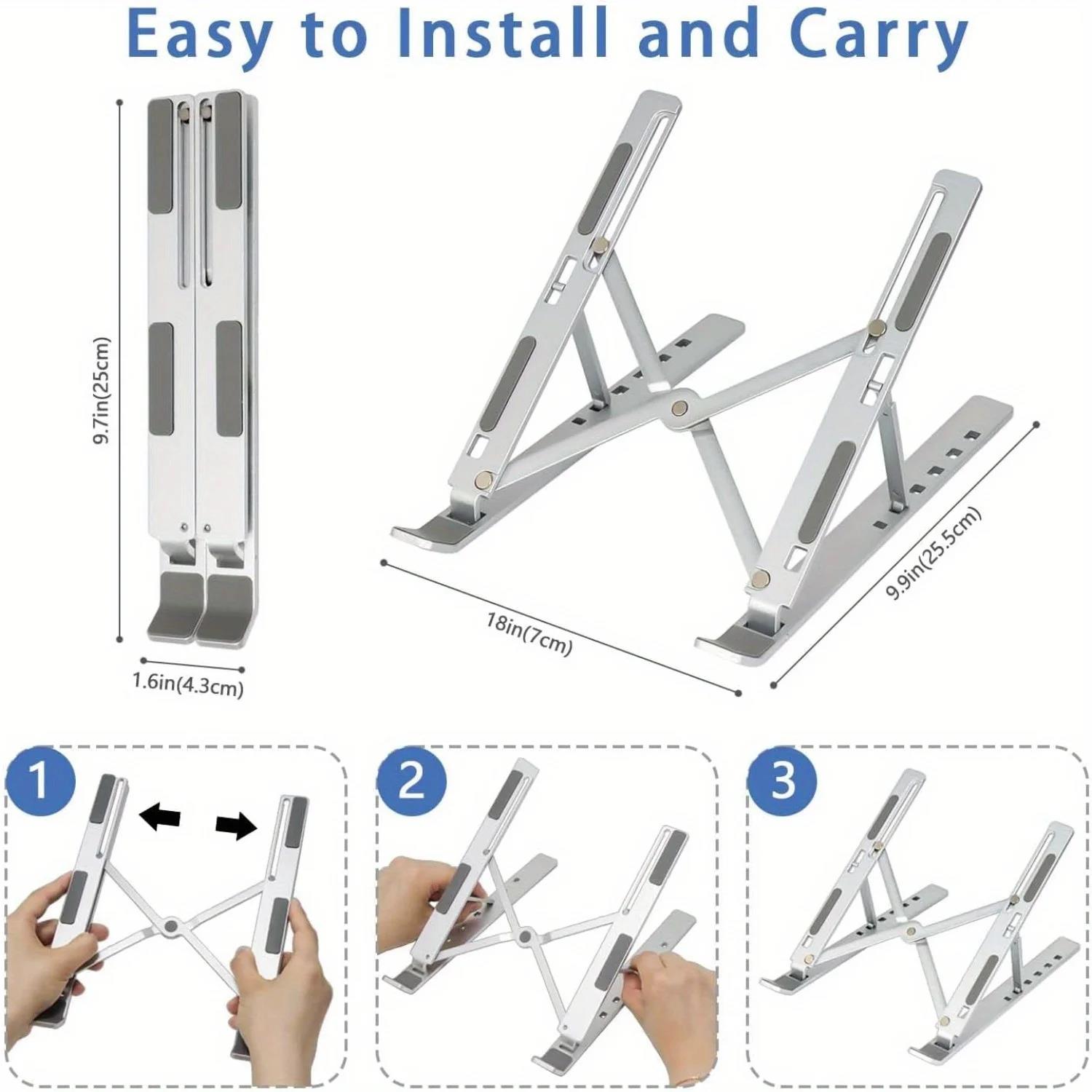 미끄럼 방지 리프팅 라이저 노트북 스탠드 맥북 노트북  - Laptop Accessories Macbook 리뷰 및 가격