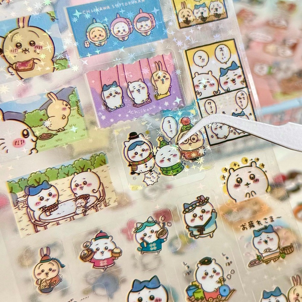 30Pcs Chiikawa 레이저 스티커 만화 방수 스 - Laptop Accessories All 리뷰 및 가격