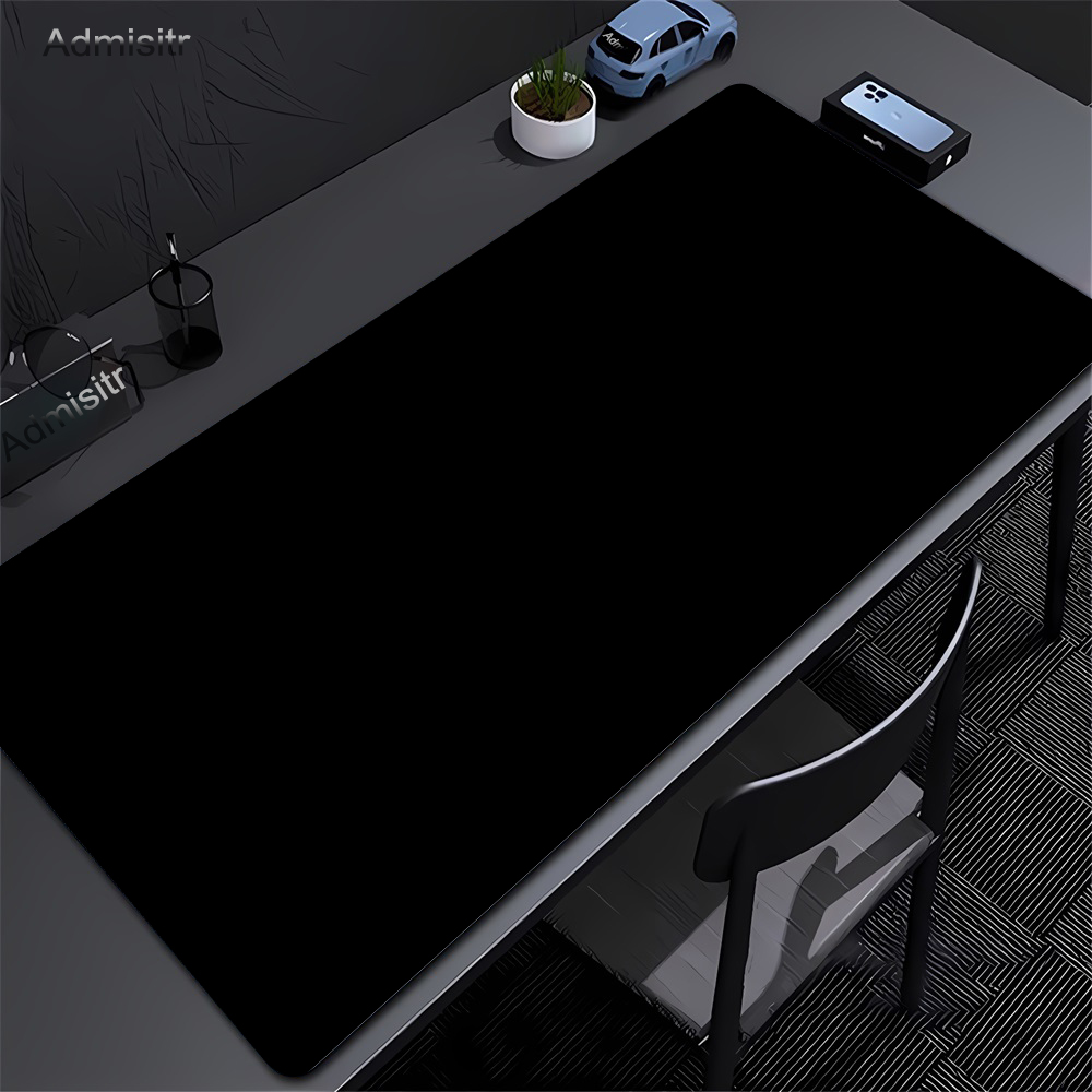 대형 블랙 마우스 패드, 단색 게이밍 매트, 데스크탑  - Laptop Accessories For Protection 리뷰 및 가격