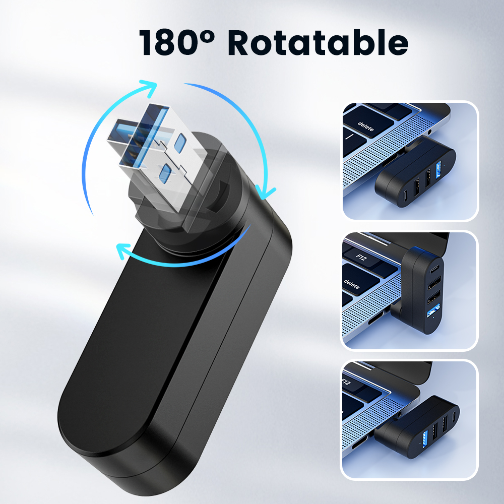 USB 허브 3.0 미니 스플리터 박스 4포트 180  - Laptop Accessories Macbook 리뷰 및 가격