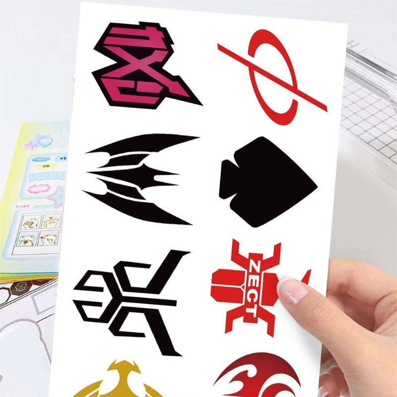 60 시트 가면 라이더 로고 스티커 크리 에이 티브 데 - Laptop Accessories All 리뷰 및 가격
